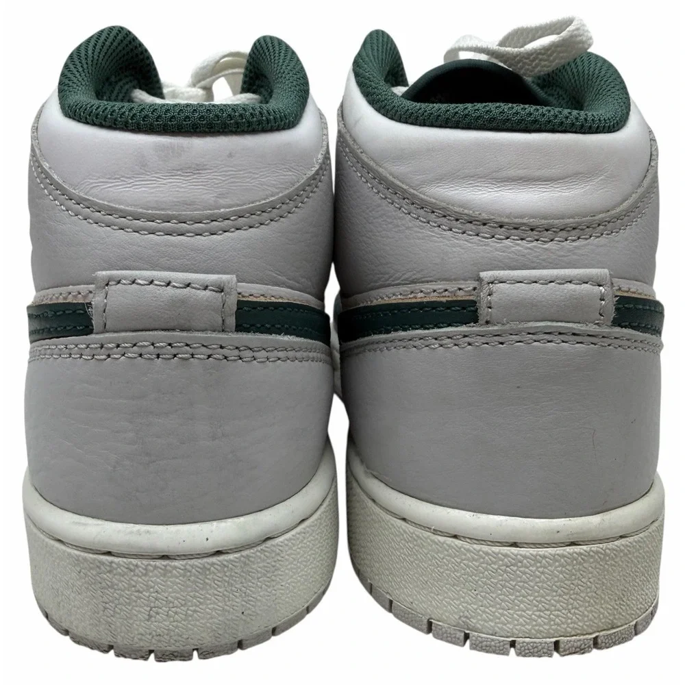 Air Jordan 1 Mid Oxidized Green Size 6.5 Y GSSneakers Grey White 2024 FQ8088-103